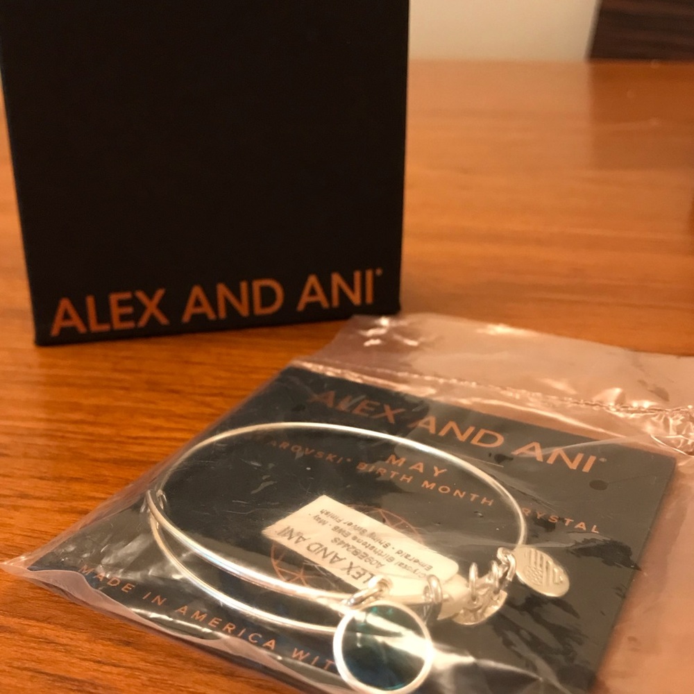 Alex and Ani May Emerald Bracelet - New!